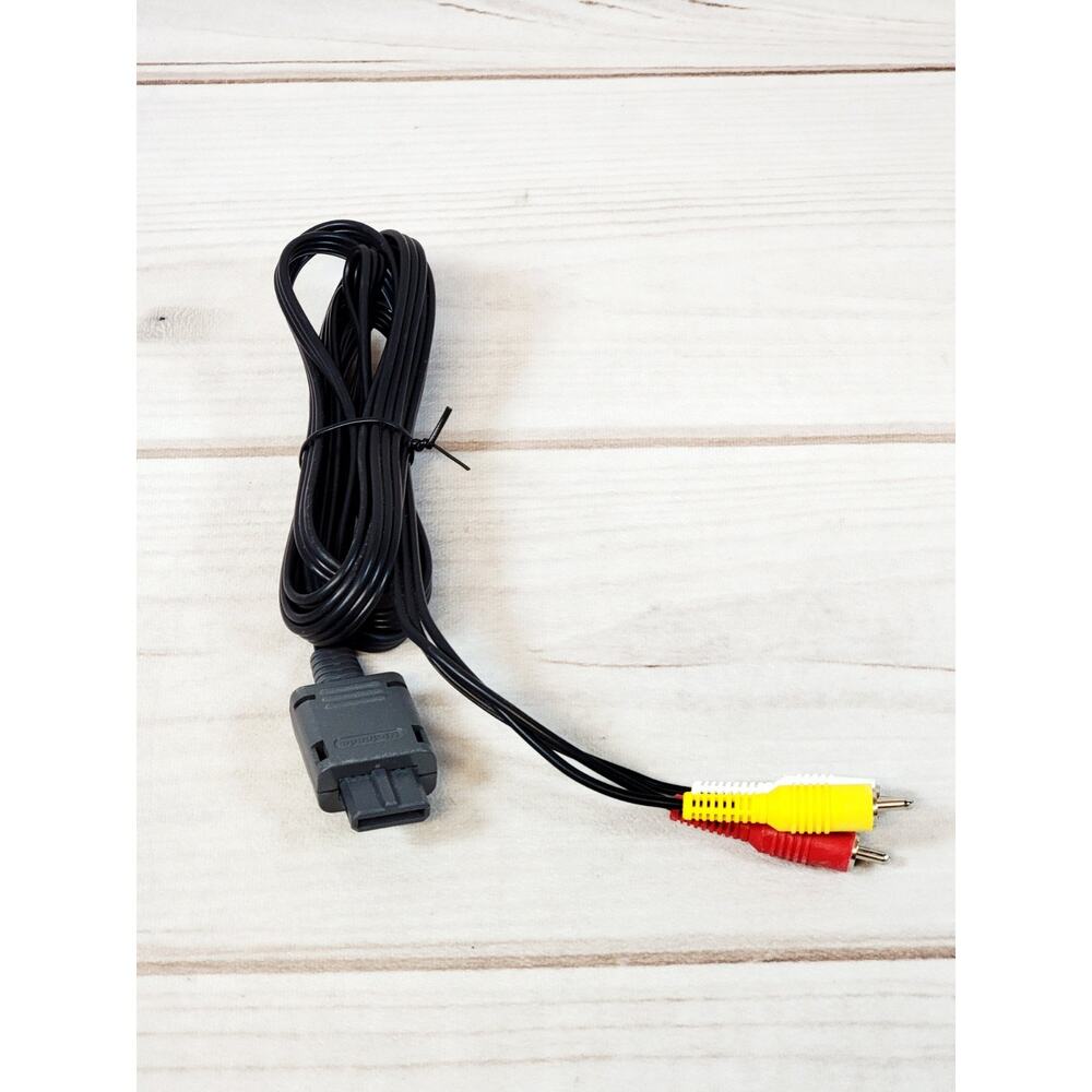 Nintendo OEM Composite AV Audio/Video Cable – SNES / N64 / GameCube